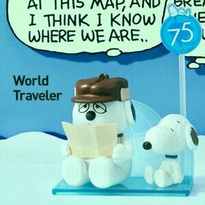 PEANUTS 75th Anniversary Snoopy Comic Life - WORLD TRAVELER Authentic POPMART